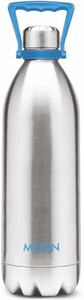 Milton Thermosteel Duo Dlx With Handle Hours Hot And Cold Bottle Ml Steel Plain