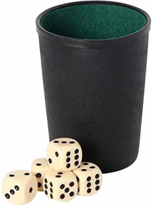 Copa Agitadora De Dados Con Domo Y 5 Dados - Ideal Para Bares, KTV Y Juegos De Póker