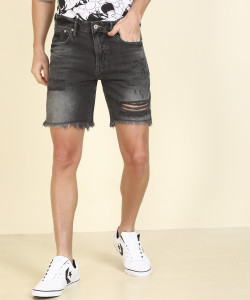 Superdry Distressed Men Grey Denim 