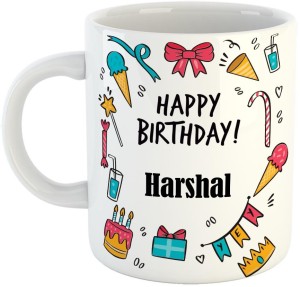 Furnish Fantasy Best Gift for Birthday, Name - Harshal Ceramic Coffee Mug  Price in India - Buy Furnish Fantasy Best Gift for Birthday, Name - Harshal  Ceramic Coffee Mug online at 
