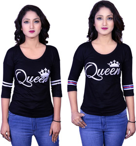 Crop t shirt for girl flipkart Clearance