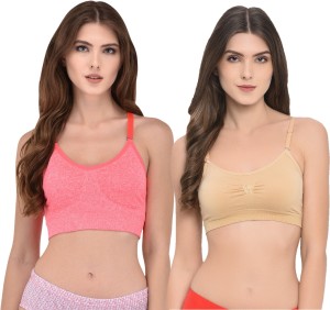 Buy Piftif women padded seamless wirefree high impact sports bra