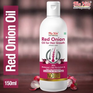 The Nile RED ONION OIL WITH REDENSYL+HAIR REVITALIZER, HAIR REGROWTH & HAIR  FALL CONTROL HAIR OIL 150 ML Hair Oil - Price in India, Buy The Nile RED  ONION OIL WITH REDENSYL+HAIR