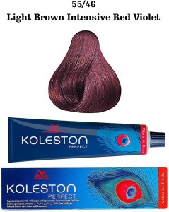 Wella Professionals Koleston Perfect Vibrant Reds Hair Color - 55/46 ,  Light Brown Intensive Red Violet - Price in India, Buy Wella Professionals  Koleston Perfect Vibrant Reds Hair Color - 55/46 ,