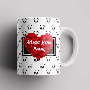 Beautum Model EBMSU015463 MISS YOU Parm Name Printed Best Gift White  Ceramic. Gift for girlfriend, Gift for boyfriend, Gift for best friend  Ceramic Coffee Mug Price in India - Buy Beautum Model