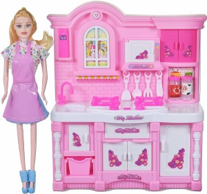 barbie doll kitchen set flipkart