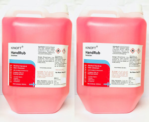 Kinoft Alcohol Handrub Solution 70 Ip Alcohol 5l Pack 2 Hand Rub Can 