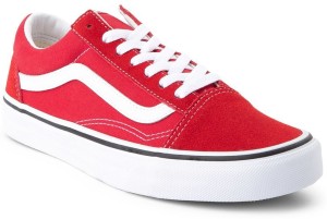 vans old skool red sneakers