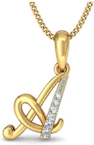 NAMED PENDANT Gold-plated Metal Pendant 
