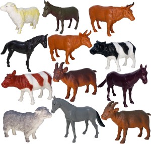 Miniature Mart Pack Of 13 Farm Animal Figurines - Pack Of 13 Farm Animal  Figurines . Buy Farm Life Animals toys in India. shop for Miniature Mart  products in India. 