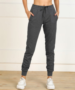 ADIDAS Solid Women Grey Track Pants 
