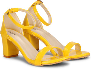 Misto Women Yellow Heels - Buy Misto 