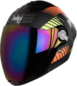 Casque De Moto Intégral Steelbird Air SBA-2 Taille Régulière Stylé Vert AEs