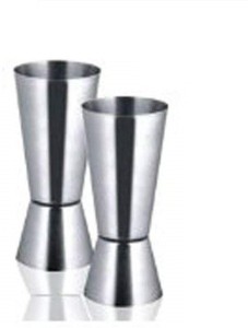 5 Length Viski 4295 Professional Stainless Steel Double Jigger 1.75 Height 1.75 Width Pack of 12 