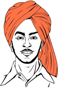 Veer Bhagat Singh Poster Waterproof Vinyl Sticker Poster 