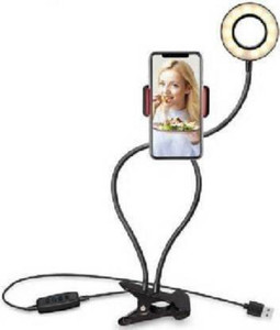 1923aholic 3-Level Brightness 36 LED Clip-on Selfie Ring Light for