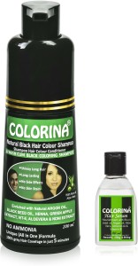 Colorina Hair Color Shampoo (Natural Black) 200 ml | Ammonia Free | Instant  Black Hair in Just 5 Minutes With Hair Serum 50ml , Natural Black - Price  in India, Buy Colorina