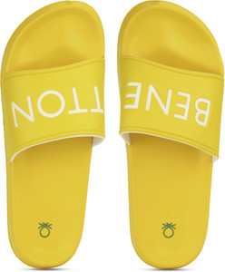 benetton slides black