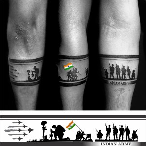 voorkoms Indian Army Hand Band Temporary Tattoo - Price in India, Buy  voorkoms Indian Army Hand Band Temporary Tattoo Online In India, Reviews,  Ratings & Features 