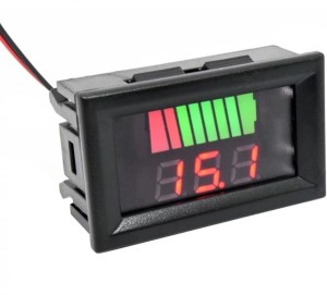 12-60V Lead Acid Batteries Capacity LED Indicator Digital Voltmeter Tester *DC 