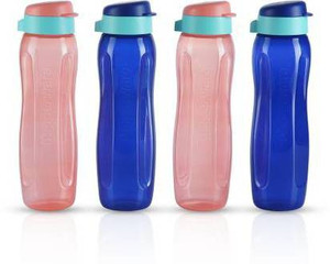 Bouteille D'eau Tupperware Aquaslim 750 Ml - Lot De 2 - Design Ergonomique, Bouchon étanche