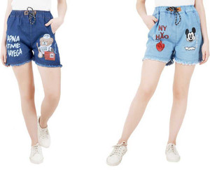 Bicado Solid Women Denim Blue Denim 