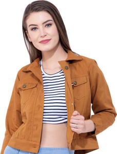 4th Sleeve Printed Women Denim Jacket 