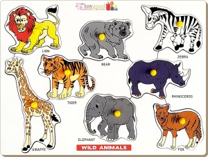 TheToyGood Knobbed Puzzle - Wild Animals Price in India - Buy TheToyGood  Knobbed Puzzle - Wild Animals online at 