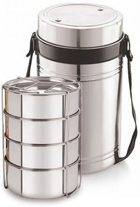 Flipkart.com | cello All Steel Lunch Box 4 Containers Lunch Box
