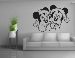 Jnm Decals 1 cm Mickey Mini Mouse Wall Sticker Jnm Mickey and mini mouse  Wall Decal Sticker (pvc vinyl Sticker) Self Adhesive Sticker Price in India  - Buy Jnm Decals 1 cm