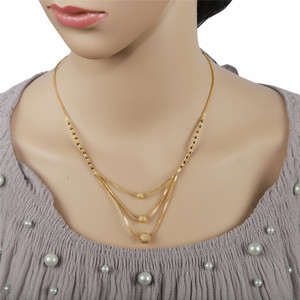 3 layer mangalsutra design gold Clearance