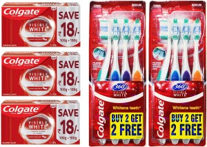 Colgate Visible White 200 Gm Saver Pack Pack Of 3 Toothpaste 600