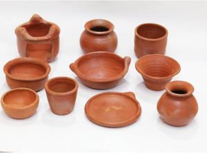 Terracotta toy kitchen set clearance