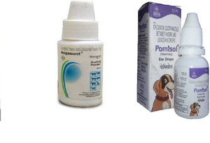 Negasunt Antibacterial Wound Dressing Powder 20 Gm 15 Ml Ear Drop Combo For Dogs Cats Pet First Aid Kit Price In India Buy Negasunt Antibacterial Wound Dressing Powder 20