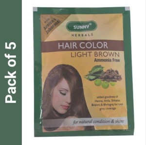 BAKSONS Sunny Hair Color Light Brown Powder Price in India - Buy BAKSONS  Sunny Hair Color Light Brown Powder online at 