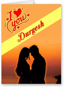 Midas Craft I Love You Durgesh ….01 Gift Romantic Message Greeting Card  Price in India - Buy Midas Craft I Love You Durgesh ….01 Gift Romantic  Message Greeting Card online at 
