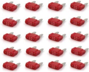 5A Glass Fuse Classic Car Auto 5 Amp 30mm Length Electronic Pack of 10 