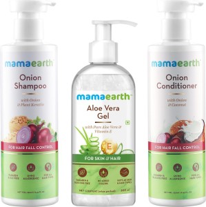 MamaEarth Onion & Aloe Stronger Hair Kit Price in India - Buy MamaEarth  Onion & Aloe Stronger Hair Kit online at 