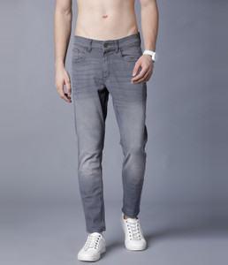 HIGHLANDER Tapered Fit Men Grey Jeans 
