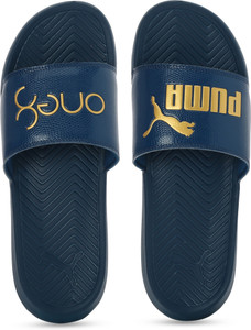 blue puma slides