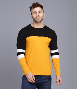 Rockhard Color Block Men Round Neck 