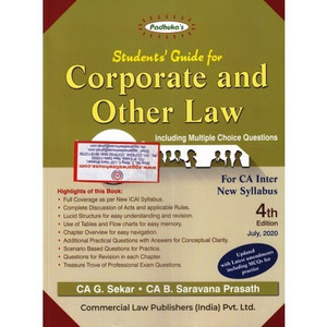 Students' Guide For Corporate And Other Law For CA Inter New Syllabus ...