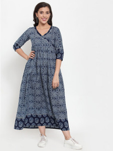Indibelle Ankle Length Tiered Maxi (Off White)