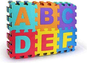 36Pc Baby Child Educational Number Alphabet Puzzle Foam Floormats Block Toy Gift 