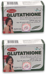 SA Deals Renew Glutathhione Skin Whitening Soap 135g (Pack Of 2, 135g Each)  Price in India