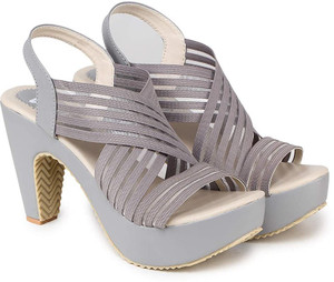grey colour heels