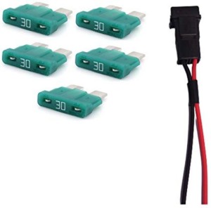 Graceme Car Add Circuit Small Blade Fuse Holder Kit With 20A Fuse 5 Sets 