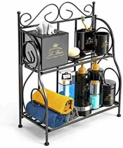 Craftland Utensil Kitchen Rack Iron Craftland 2-Tier Foldable Shelf ...