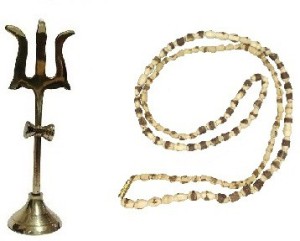 Adhvik Combo Of Trishul 1 No Statue With Round Stand With Square