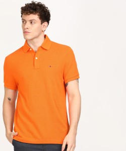 Herziening verband Langwerpig TOMMY HILFIGER Solid Men Polo Neck Orange T-Shirt - Buy TOMMY HILFIGER  Solid Men Polo Neck Orange T-Shirt Online at Best Prices in India |  Flipkart.com